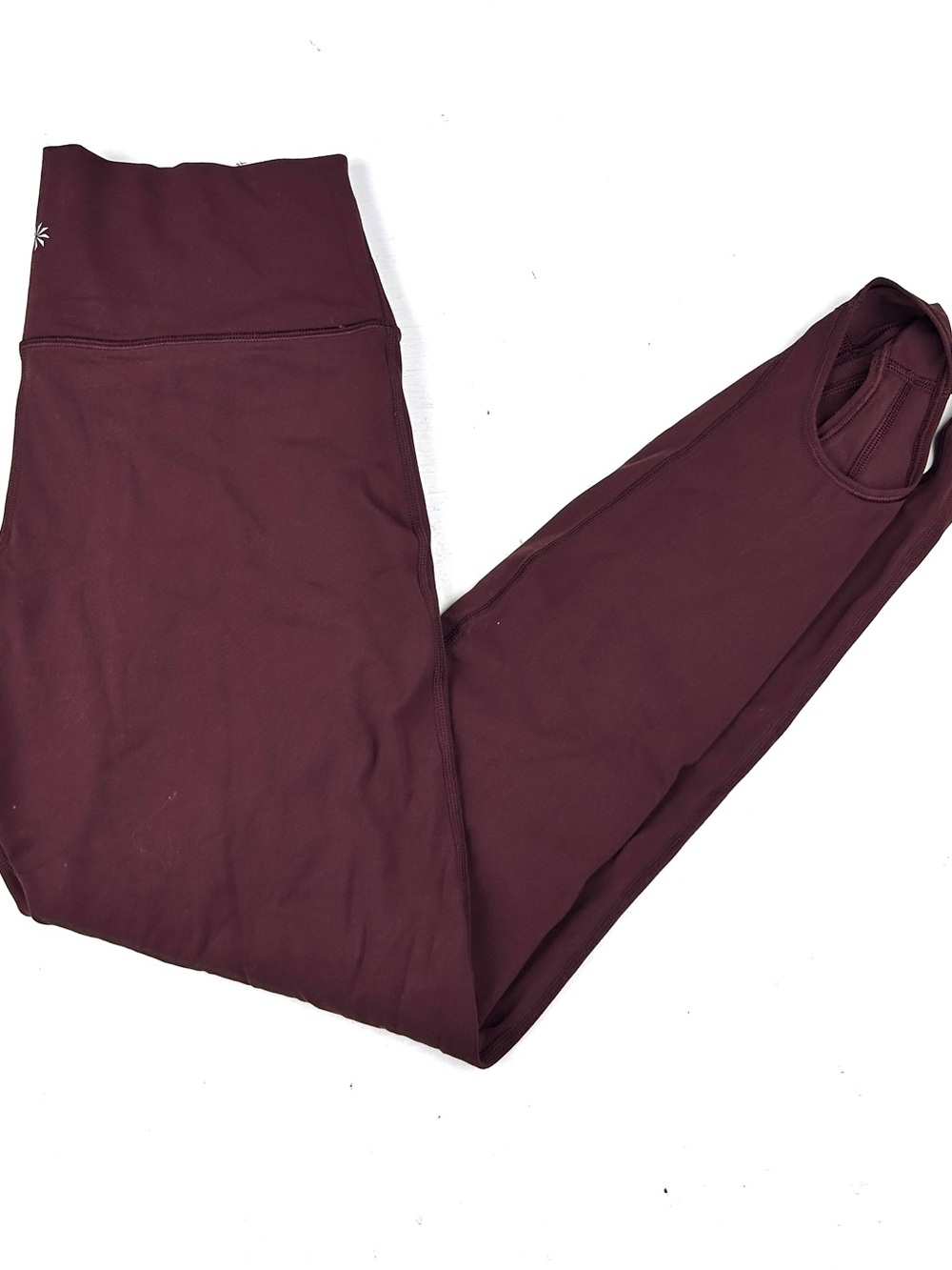 Athleta Transcend Stirrup Tight Legging Red Burgundy Sz Large